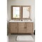 James Martin Vanities Portland 60in Double Vanity Whitewashed Walnut w/ 3 CM White Zeus Quartz Top 620-V60D-WW-3WZ - alternate 4